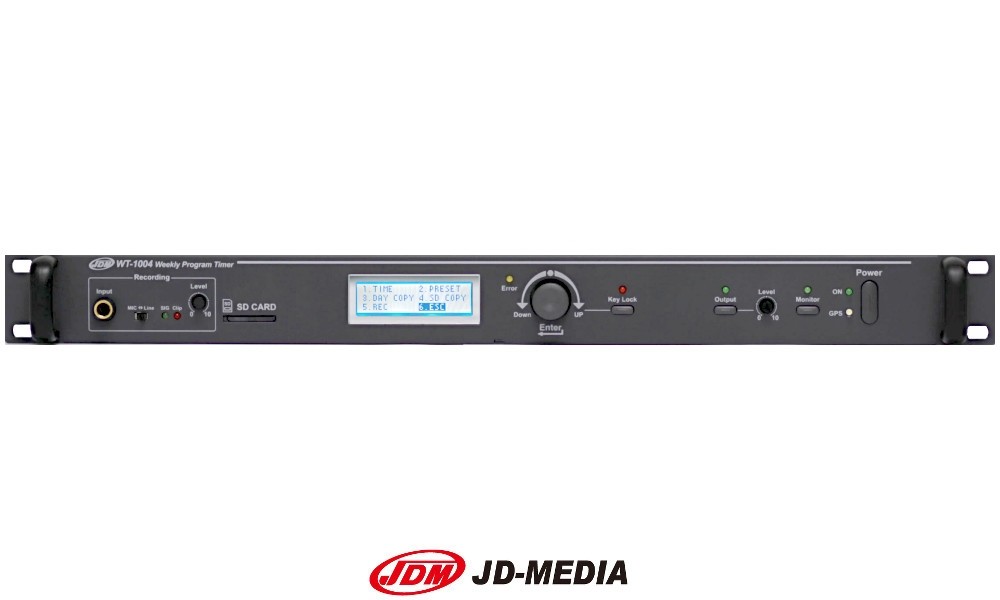 JD-MEDIA WT-1004 Programmierbarer Durchsage/Audio- und Jingleplayer