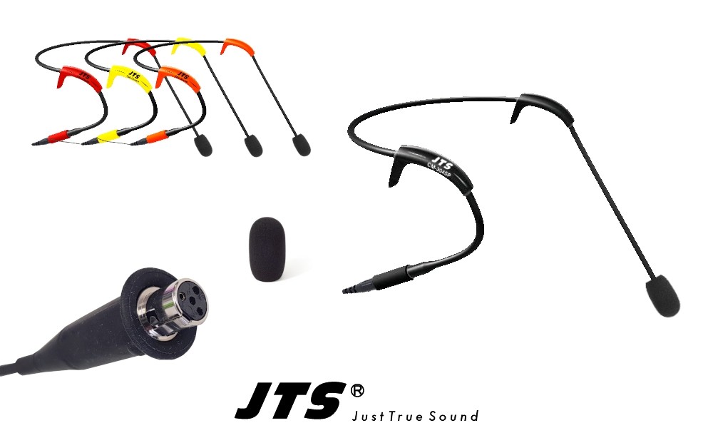 JTS CM-304SP Sport Headset-Mikrofon mit 4-Pol Mini-XLR, TA4F