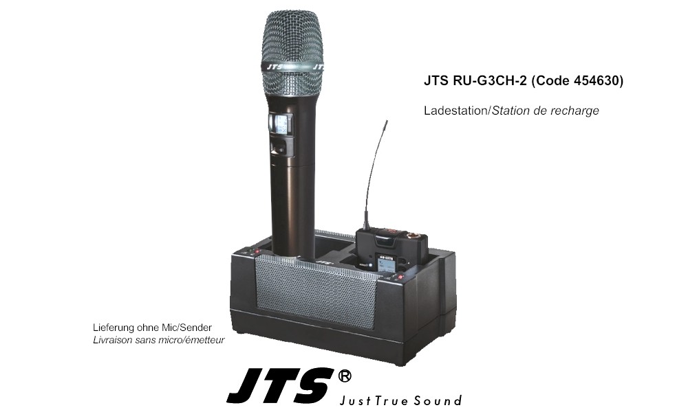 JTS G3CH2 Dual-Ladestation/Charger für 8011/8012 Systeme