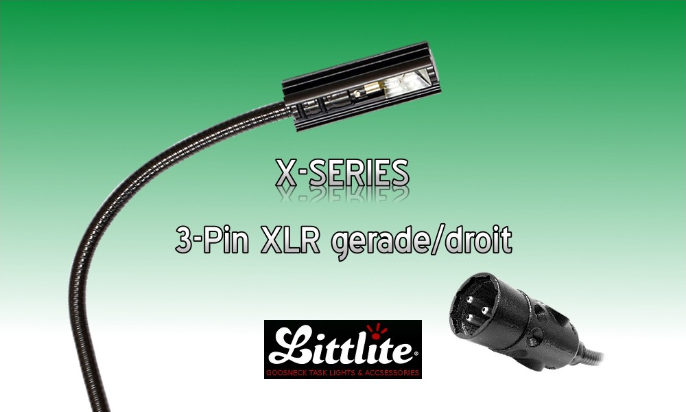 LITTLITE X-SERIE 2.4W Glühlampe 3-Pol XLR GERADE/STRAIGHT