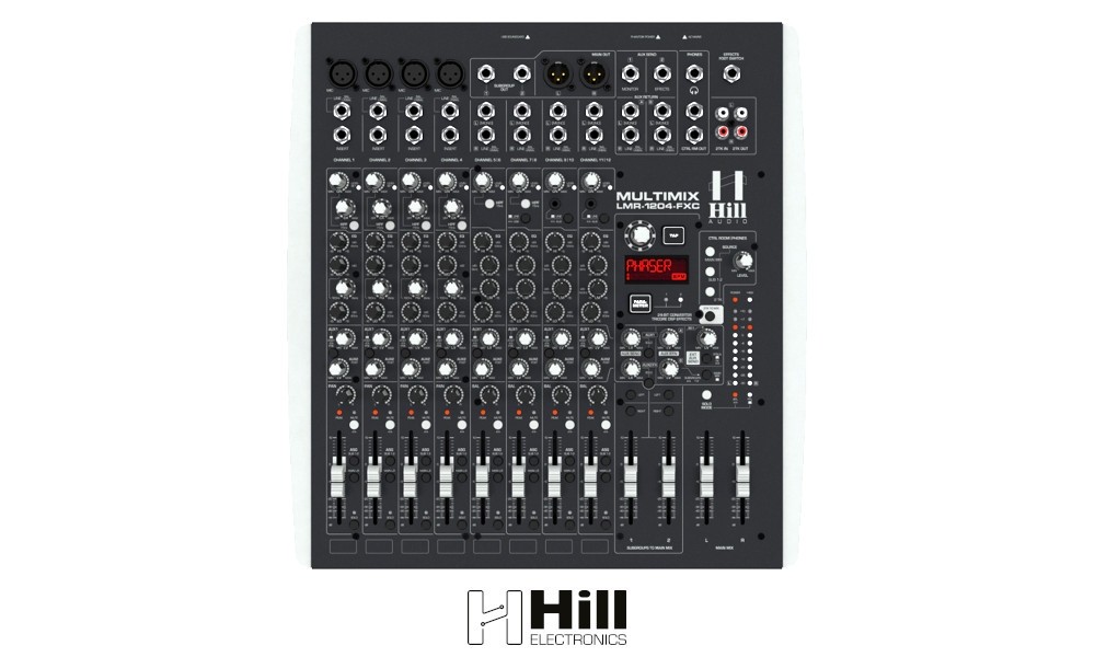 HILL ELECTRONICS LMR-1204FXC-USB Mixer mit FX-DSP