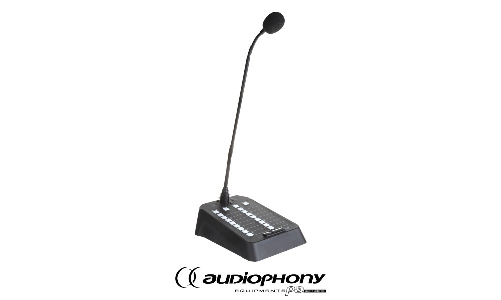 AUDIOPHONY MIC-DESK16M Sprechstelle/Micstation zu Matrix 16-Zonen
