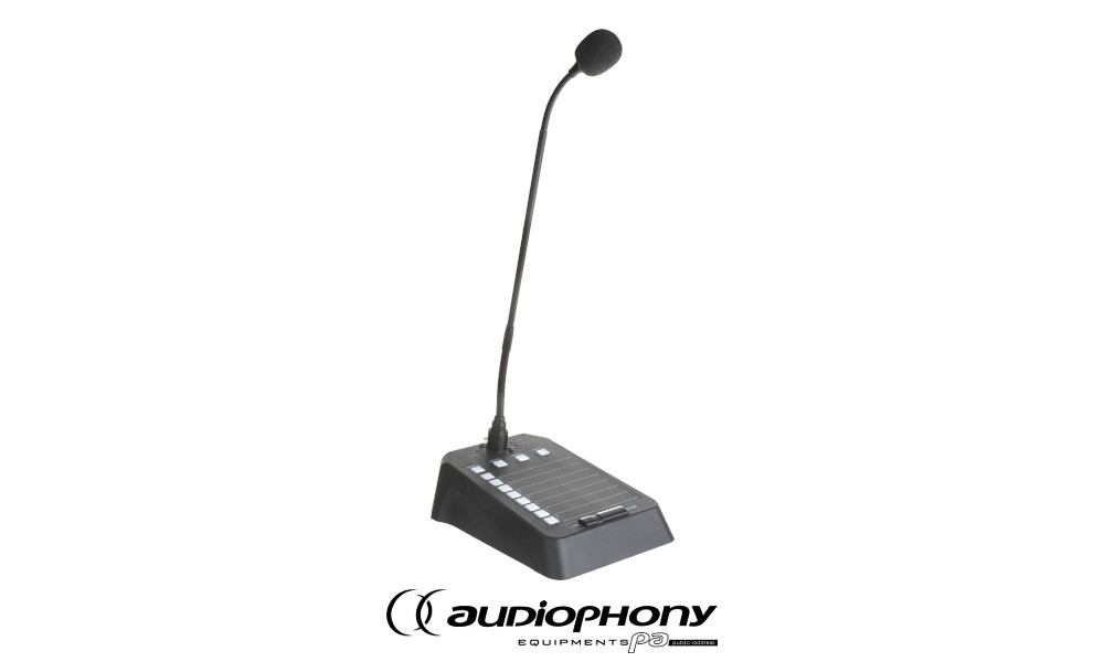 AUDIOPHONY MIC-DESK8M Sprechstelle/Micstation zu Matrix 8-Zonen