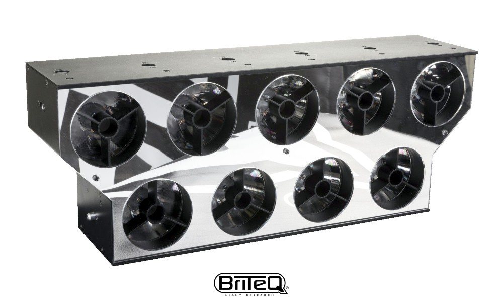 BRITEQ BT-NONABEAM BQ2 LED-Projektor 9x60W, 3000K-6000K, RGB-Glow-Effekt, DMX, 4°