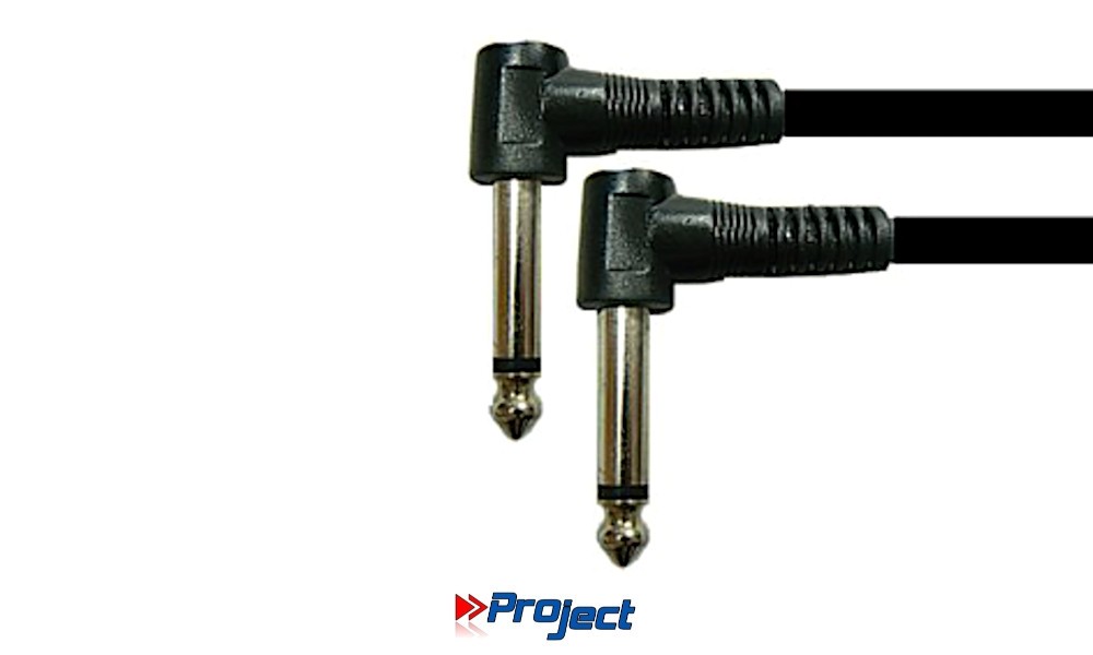 PROJECT PATCH - Patchkabel Jack/Jack gewinkelt 6.3mm