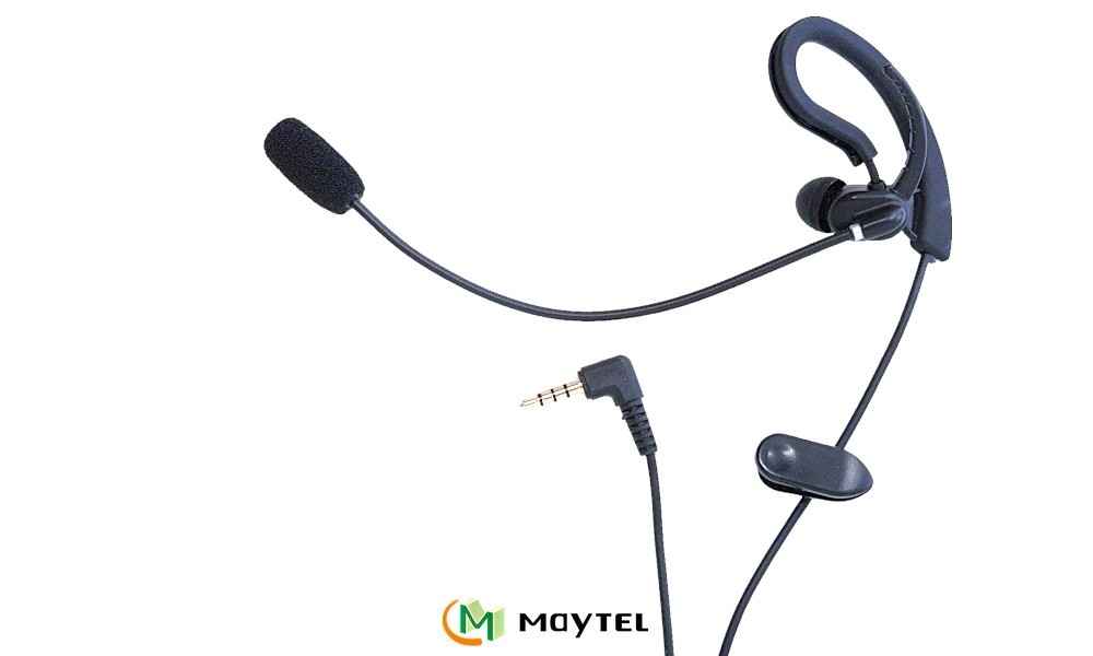 MAYTEL SM-100L InEar/Mic Sport-Headset links mit Innen- und Aussen-Ohrbügel
