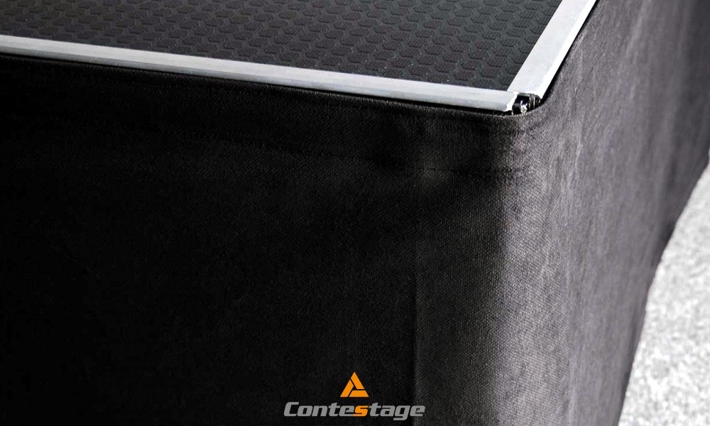 CONTESTAGE Podestschürzen/Skirts schwarz, Höhe 80cm zu Stage/Pro/Light-Serie
