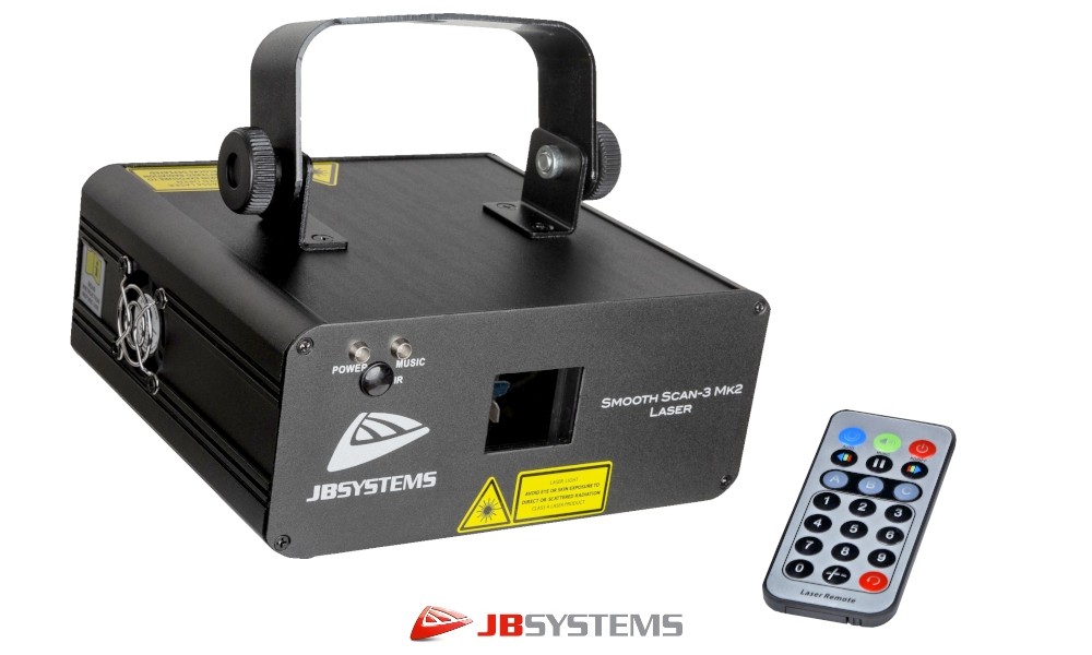 JB SYSTEMS SMOOTH SCAN-3 MKII Showlaser, Laser grün/rot