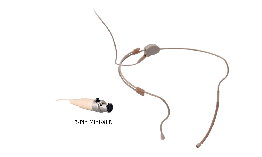 JTS 214O3 Kopfbügel-Mikrofon - Kugelcharakteristik - 3-Pin Mini-XLR
