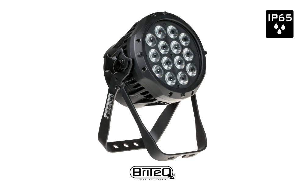 BRITEQ STAGE BEAMER FC OUTDOOR - LED-Projektor 14x5W RGBW Osram LEDS, IP65