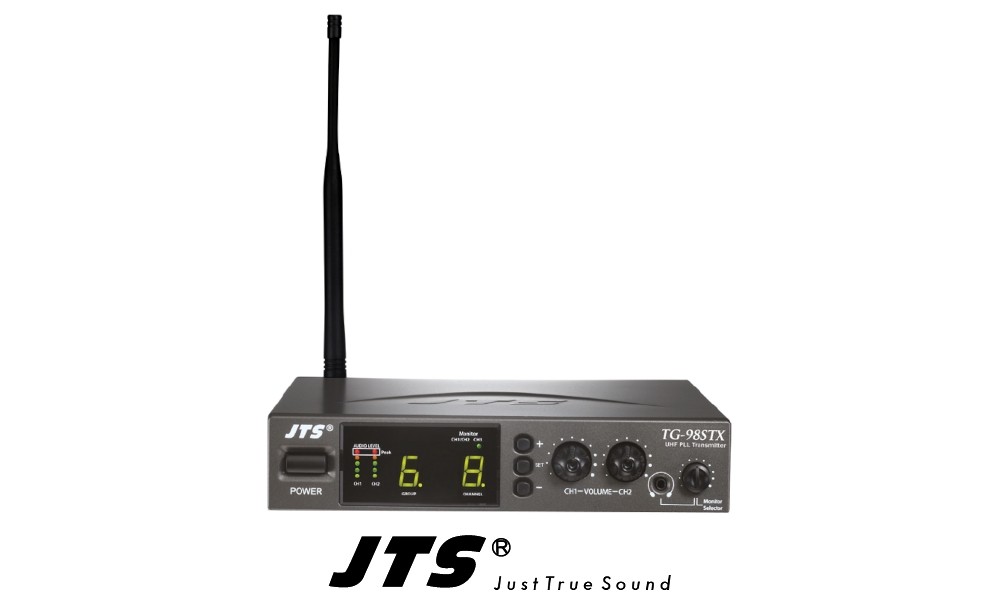 JTS TG-98STX UHF-Sendestation für Mic/Linien Signale, 534-570MHz, 1-Kanal