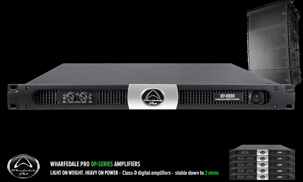 WHARFEDALE PRO DP-2200 2-Kanal Digital-Endstufe 2 x 4760W RMS/2Ω