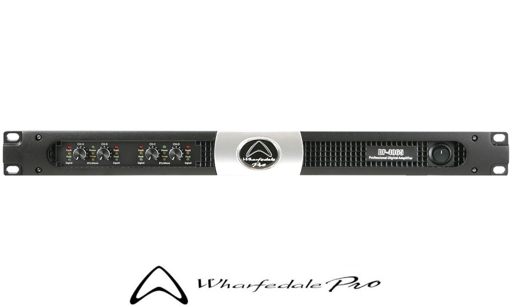 WHARFEDALE PRO DP-4065 4-Kanal Digitalendstufe, HI/LO-Z, 4 x 1870W RMS/2Ω