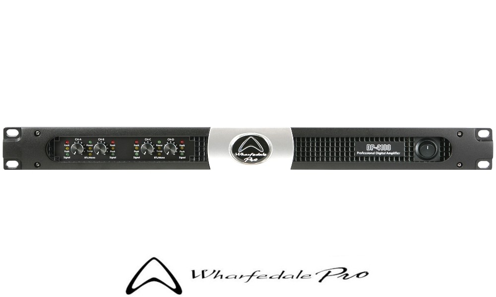 WHARFEDALE PRO DP-4100 4-Kanal Digitalendstufe, HI/LO-Z, 4 x 2890W RMS/2Ω