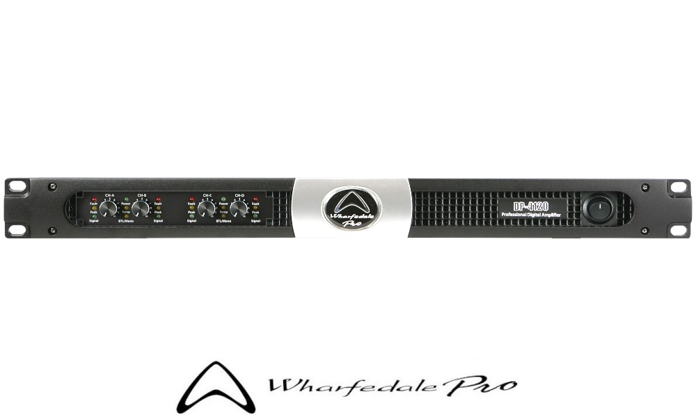 WHARFEDALE PRO DP-4120 4-Kanal Digitalendstufe, HI/LO-Z, 4 x 3468W RMS/2Ω