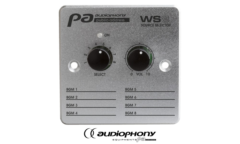 AUDIOPHONY WS8 Wandkontroller zu PREZONE88