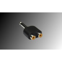 PROJECT Adapter 2 x Cinchbuchse - 1 x Mono-Jack 6.3mm