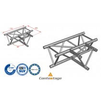 CONTESTAGE AG29-036 T-Winkel triangular 90°, Horizontal, 3 Directions, Farbe ALU