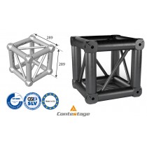CONTESTAGE AGCUB290-BLK Box-Corner zu QUA-290/QUATRO Serie, Farbe SCHWARZ