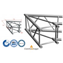 CONTESTAGE AGQUA-01 Winkel 60° - 2 Directions, Farbe ALU