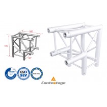 CONTESTAGE AGQUA-02W Winkel 90° - 2 Directions, Farbe WEISS