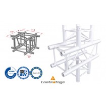 CONTESTAGE AGQUA-06W Winkel 90° - 4 Directions, Farbe WEISS