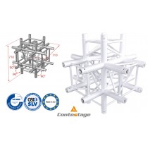 CONTESTAGE AGQUA-08W Winkel 90° - 6 Directions, Farbe WEISS