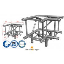 CONTESTAGE AGQUA-09 Winkel 90° - 3 Directions, Farbe ALU