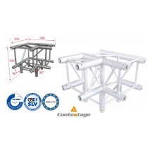 CONTESTAGE AGQUA-09W Winkel 90° - 3 Directions, Farbe WEISS