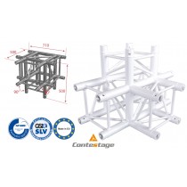 CONTESTAGE AGQUA-10W Winkel 90° - 4 Directions, Farbe WEISS