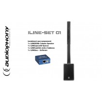 AUDIOPHONY iLINE PA-SET1 Aktives Säulen-System mit Lautsprecher-Prozessor, DSP, Converter, 900W RMS