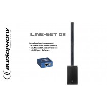 AUDIOPHONY iLINE PA-SET3 Aktives Säulen-System mit Lautsprecher-Prozessor, DSP, Converter, 1200W RMS