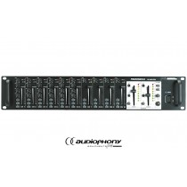 AUDIOPHONY PREZONE642 Mixer 10 Mono Mic/Line Eingänge, Routing, 2 unabhängige Mono Ausgänge, Prioritäts-Funktion, 19"/2U