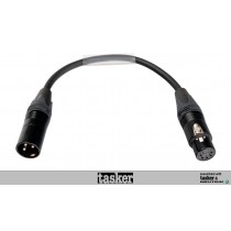 TASKER DMX-Adapterkabel NEUTRIK® XLR/M 3-Pol - XLR/F 5-Pol