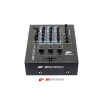 JB SYSTEMS BATTLE-4USB DJ/Club-Mixer mit 3 Stereo Eingangs-Kanälen umschaltbar, bis zu 7 Line/Phono-Quellen, 1 Mic-Eingang, 2 USB-Ports für PC/MAC