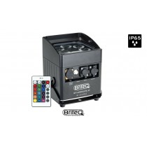 BRITEQ BT-AKKULITE IP LED-Projektor 6x10W RGBWA, IP65