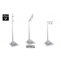 BRITEQ BTI-AKKUPOLE WHITE Lichtmast weiss, wireless DMX, IP64
