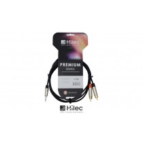 HILEC PREMIUM SERIE Audiokabel 1 x Stereo Mini Jack 3.5mm - 2 x RCA/Cinch