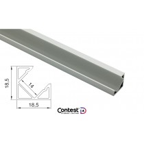 CONTEST TAPEprofil-C Eck-Aluprofil 45°, 2m