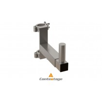 CONTESTAGE SUP-TEL30S Verstellbare Traversenhalterung für Lautsprecher/Projektor silber, 26-33cm, SWL 30kg
