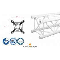 CONTESTAGE QUA29-300W Truss 300cm, Farbe WEISS