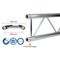 CONTESTAGE DUO29-300 2-Punkt Traverse 300cm, Farbe ALU