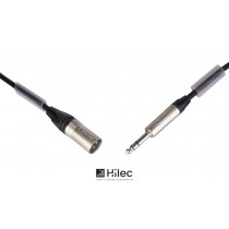 HILEC AUD-3PM-JSM-1M5 Professionelles Audiokabel XLR/M - Stereojack 6.3mm, Länge 1.5m