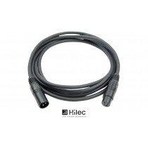 HILEC CDMX-SERIE DMX/AES XLR-Audiokabel, 3-pol, schwarz