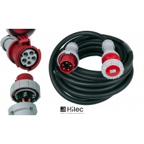 HILEC CEE-CABLE-63A-5G16-20M 5-poliges CEE-Verlängerungskabel 63A, 5x16mm², Länge 20m
