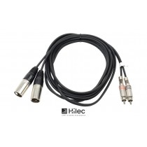 HILEC CL-26 Audio/Linienkabel 2 x Cinch/RCA - 2 x XLR/M 3-Pol