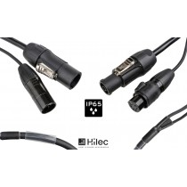 HILEC PCT1-HYBRID-XLR5 DMX-Hybridkabel mit SEETRONIC TRUE1/XLR 5-Pol, IP65