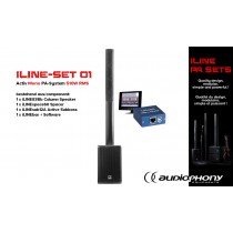 AUDIOPHONY iLINE PA-SET 1 Aktiv Mono PA-System 510W, DSP