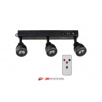 JB SYSTEMS ACCU-LIGHTBAR LED-Bar mit 3 Projektoren à 5W, Akku/Netzbetrieb