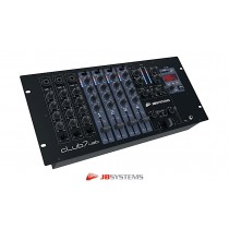 JB SYSTEMS CLUB7-USB DJ/Club-Mixer mit 4 Stereo Eingangs-Kanälen umschaltbar, bis zu 10 Line/Phono-Quellen, 3 Mic-Eingänge mit Talk-over, USB-Port für PC/MAC